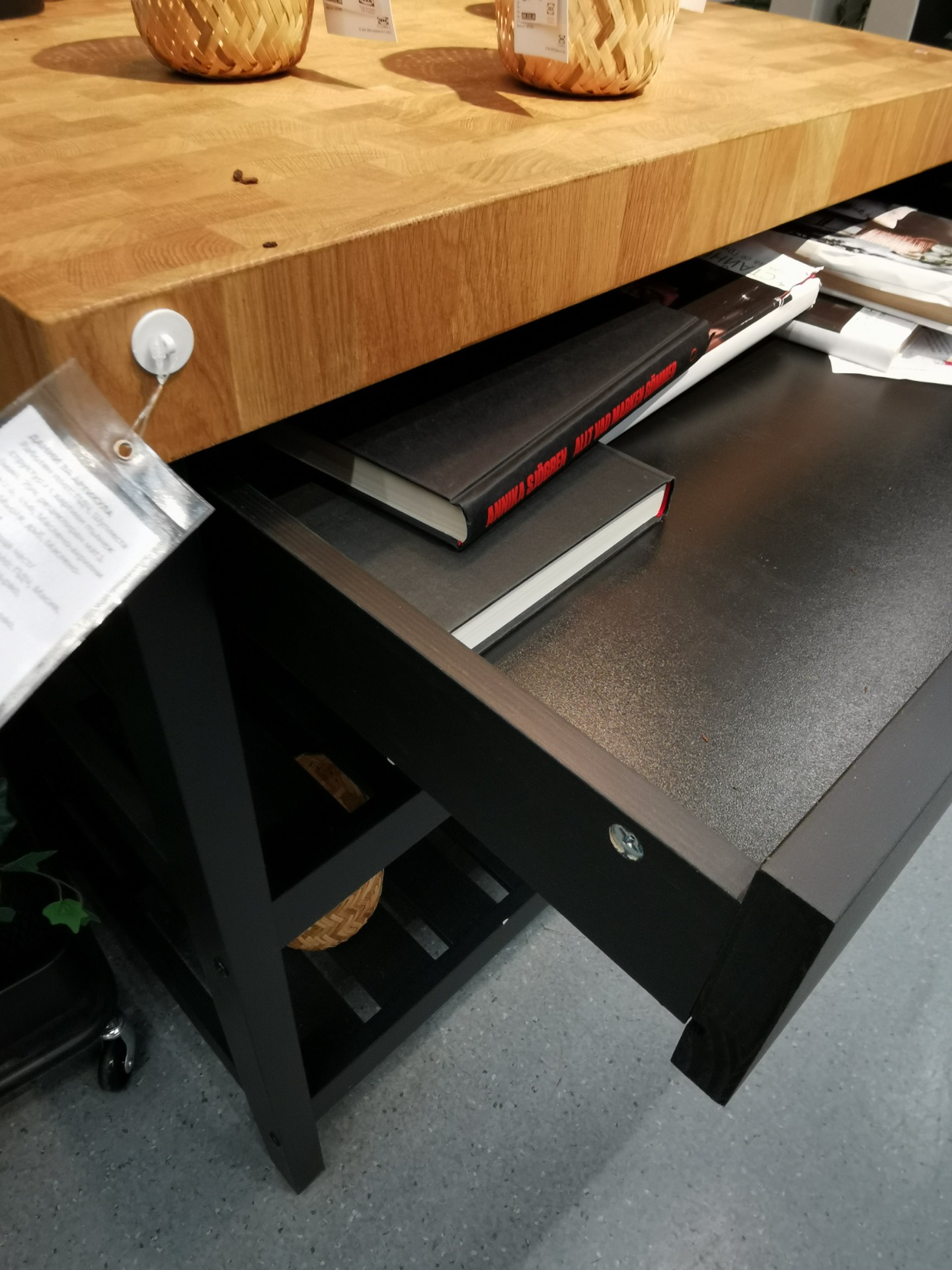 Functional and Stylish The Vadholma Kitchen Island with Rack from IKEA